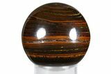 Polished Tiger Iron Stromatolite Sphere - Billion Years #379558-1